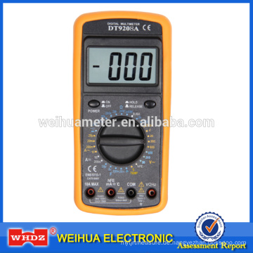 Digitalmultimeter DT9208A CE mit Temperatur mit LOGIC Test mit Frequenz mit Data Hold